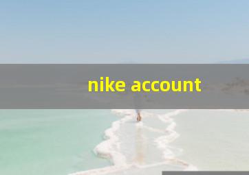 nike account